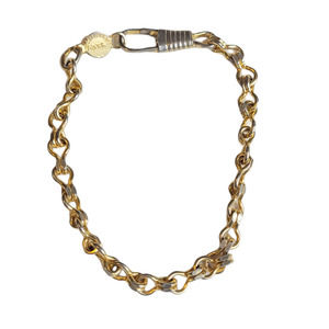 Vintage Accessocraft N.Y.C Goldtone Chain Link Bracelet Hinged Clasp